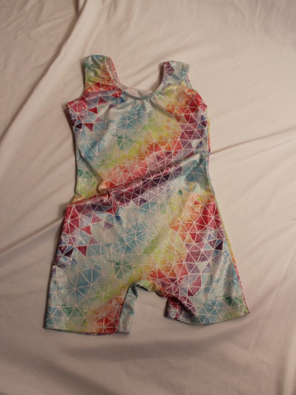 Kids Rainbow Geo One-Piece Swim Suit